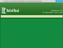 Tablet Screenshot of hotelrealgaranhuns.com.br